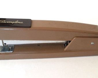 Vintage Brown Swingline Staple with Box of Staples Retro Office