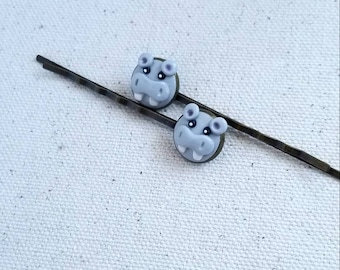 Hippo bobby pins