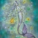 Sparkling Sea 9 x 12 Mermaid Fantasy Fine Art Giclee Print by Molly Harrison