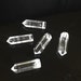 3 Clear Crystal Quartz Stick Beads -Polished Points Top Drilled Hexagonal Beads