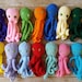 Crochet Octopus- Crocheted Octopus- Small Octopus Toy- Octopus Toy- Octopus Plush