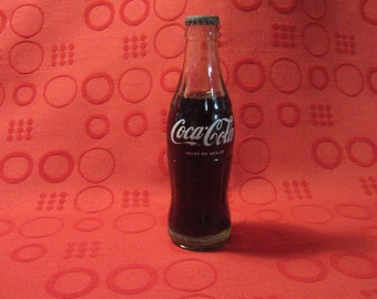 VTG 1966 Unopened Coca Cola Bottle Hecho En Mexico 7 7/8" Tall 6oz