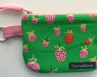 XX-Small Strawberry Zip Pouch