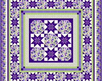 Maywood Studio - Emma's Garden (Blossoms & Stars) - Designed By Tiffany Hayes - Full Quilt Kit