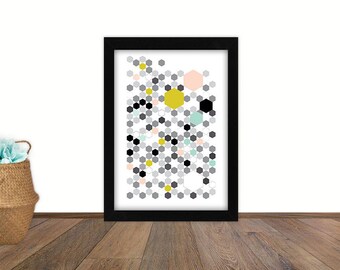 A3 poster - geometric - Scandinavian style