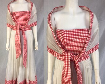 1940s 1950s Ceil Chapman gown