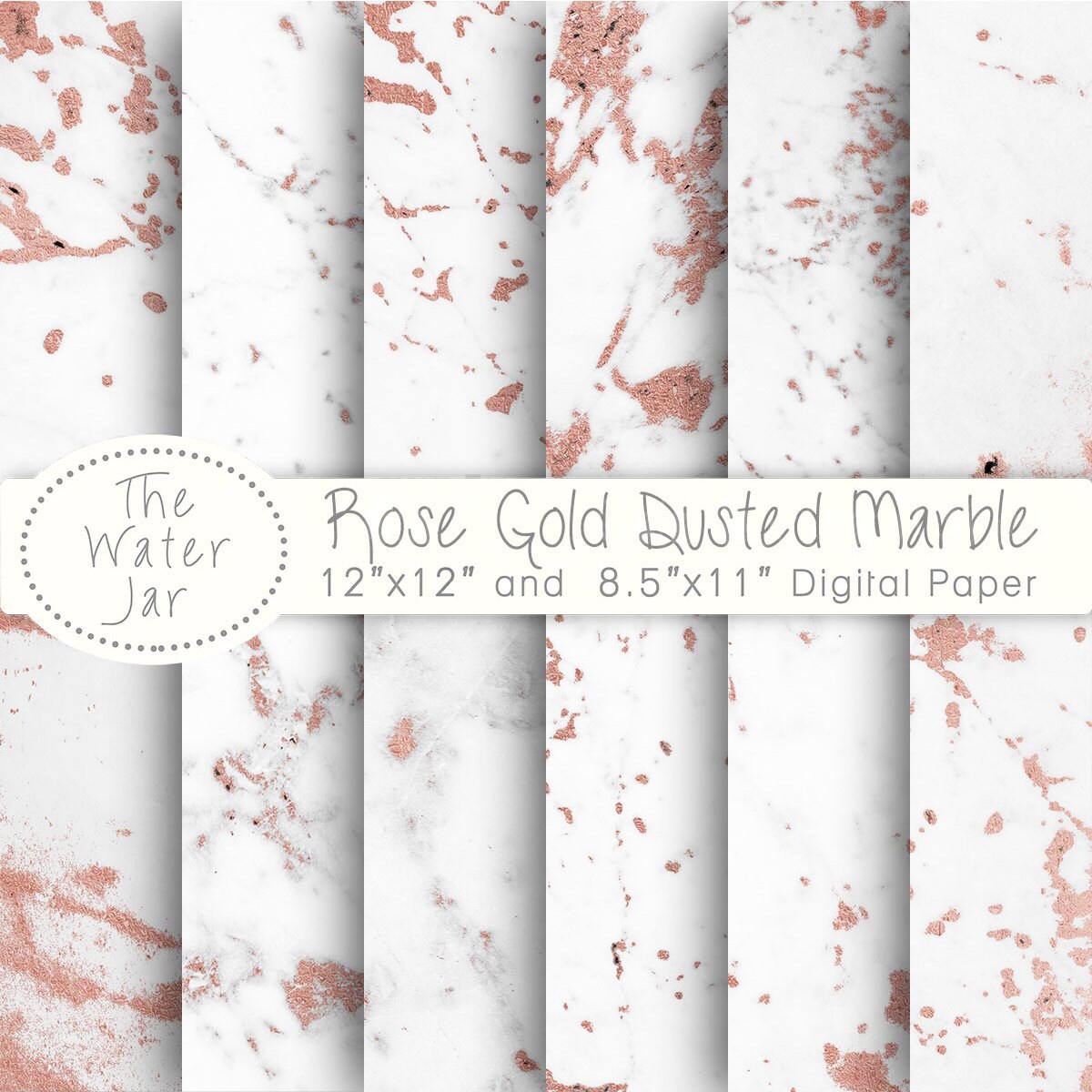 Rose Gold Marble Digital Paper White Marble Dusted With Pink Rose Gold Marble Digital Paper White Marble Dusted With Pink