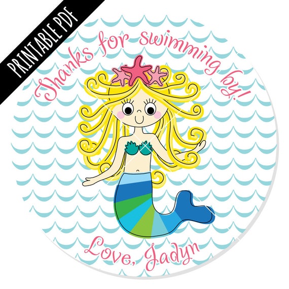 items similar to personalized printable pdf mermaid
