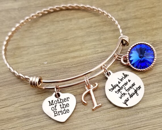 Rose Gold Mother of the Bride Gift Rose Gold Mother of the Bride Bracelet Mother of the Bride Gift From Daughter Mother of the Bride Jewelry