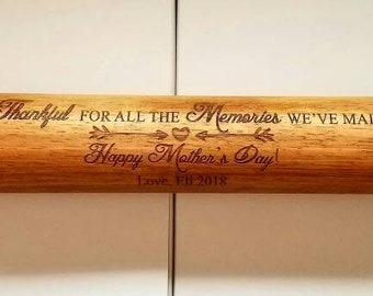 Personalized Laser Engraved wood rolling pin Grandma Mother's day kitchen Gift