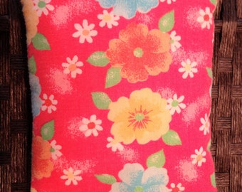 Hawaiian Flower Rice Bag , Heating Pad, Microwave Hot / Cold Pack, Heat Therapy, Rice Bag, Natural Pain Relief, Idea for Women