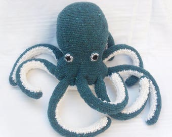 Plush squid OCTOPUS crochet