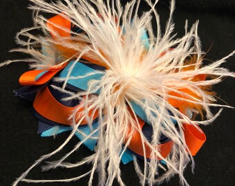 OKC Thunder Basketball Boutique Hair Bow