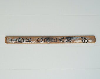Ice Cream Reclaimed Wood Sign