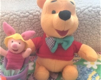 Winnie the Pooh with Piglet in an Easter basket - 1998
