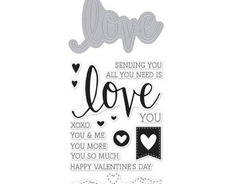 Hero Arts Love Stamp and Cut