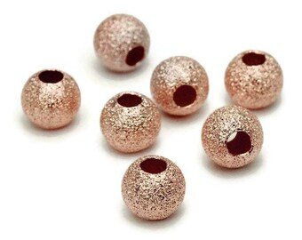 Pearl silver plated Round Quilted rose gold 8 mm SB0047PK PK0620