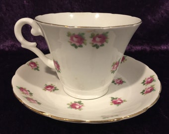 Petite Rose Teacup and Saucer