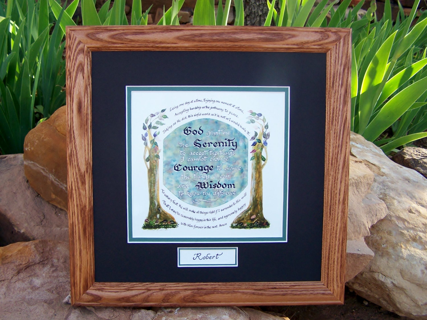 serenity prayer framed calligraphy picture full version