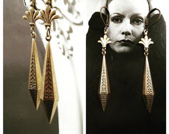 Art Deco Jewelry - 1920s Earrings - Art Deco Earrings - Roaring Twenties Jewelry - Miss Fisher - Gifts For Her - Womens Jewelry
