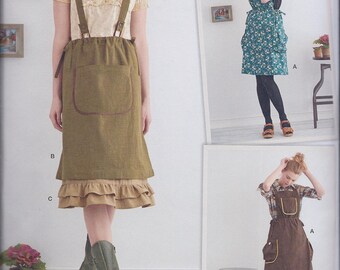 Simplicity 8438 Misses Dottie Angel Jumper Skirt Suspenders Petticoat UNCUT Sewing Pattern