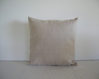 Natural Linen 14x14 Pillow Cover