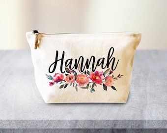 Personalised Makeup Bag, Make up Bag, Fall Decor, Fall Makeup Bag, Bridesmaid Gift, Makeup Case, Cosmetic Bag, Makeup Organiser Gift for Her