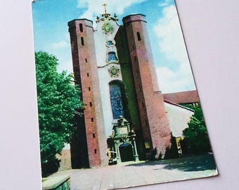 Oliva (Oliwa) Poland Vintage Postcard ~1980 Oliva Cathedral
