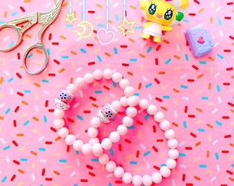 braclet de charme | bracelet breloque chat porte-bonheur | braclet de breloque Perle en verre