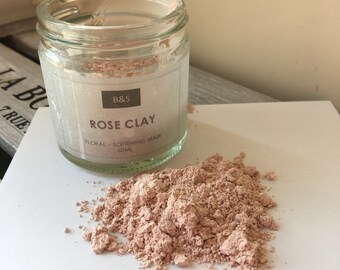 Rose Clay floral - softening mask - Natural - VEGAN