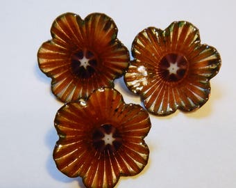 Enameled Shank Buttons Dogwood 2017 B-87