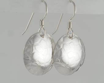 Hand Forged Sterling Silver Earrings 813