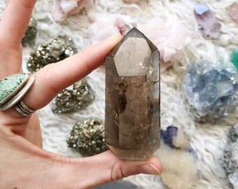 Smokey Quartz crystal tower