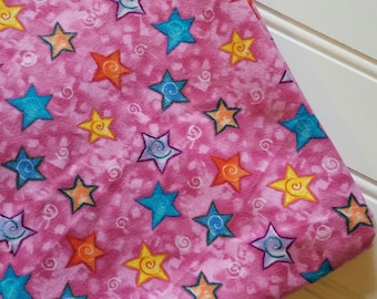 Marcus-Brothers-Fabric-By-The-Yard-Stars-Pink-Cotton-Flannel-Quilt-Fat-Quarter-Sew-DIY-Projects-Crafts-Supplies