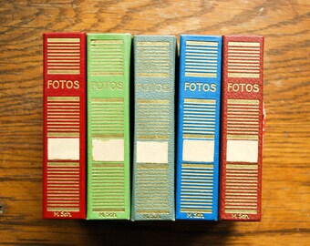 Mini vintage photo book boxes