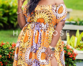 Sandra Maxi dress with pockets African dress Long African