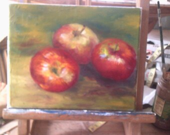 Oil on Canvas Original Still Life Apples