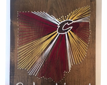 Cleveland cavaliers string art