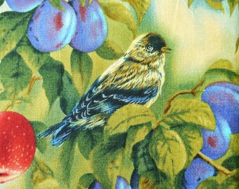 Packed Birds Bird Sanctuary - Wild Wings, Rosemary Millette for SP - Cotton Fabric - 67" x 43"/1.8 yards/170cm x 110cm - F3