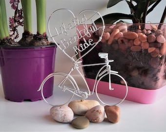 WIRE BICYCLE MODEL Aluminium Wire Art Sculpture Handmade