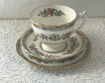 Coalport Ming Rose Tea Trio
