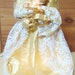 Vintage Christmas Angel Fiber Optic Tree Topper Porcelain Head/Hands with Wings