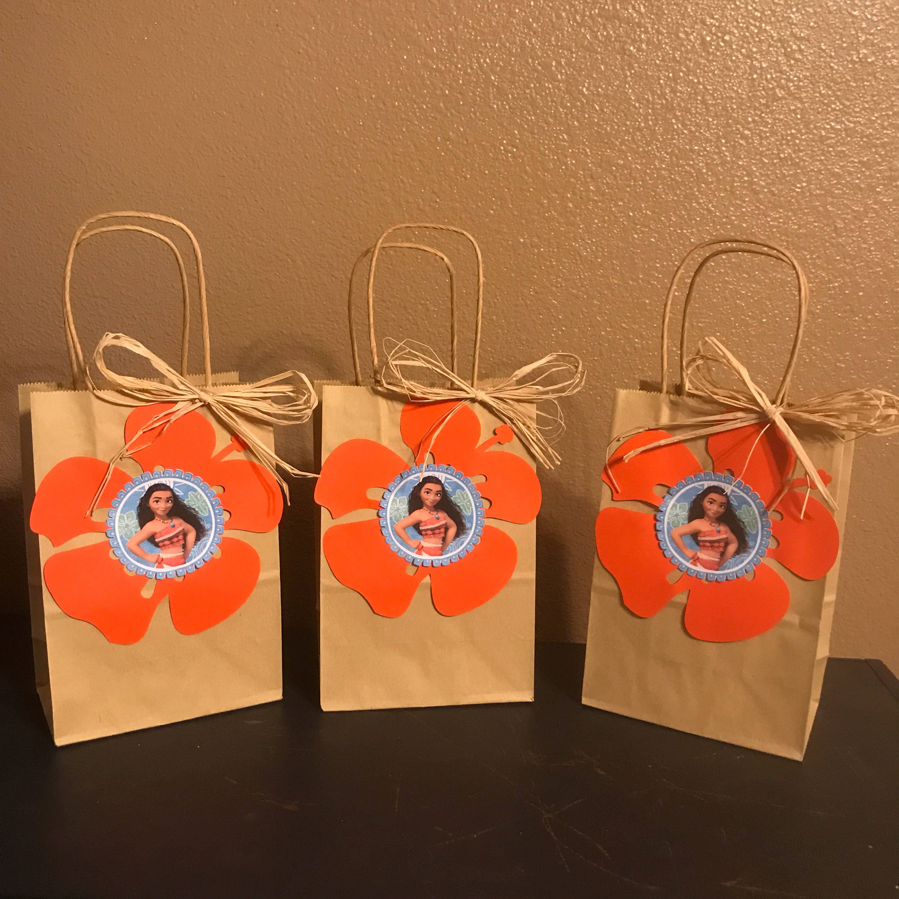 Moana candy bags/ party favor bags/ goodie bags/ loot bags