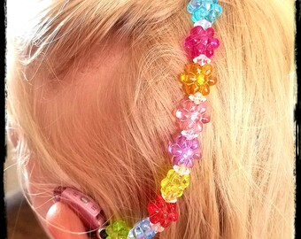 Rockin Aid Retainers: Delightful Daisies in Random Rainbow Colors! Please select quantity 2 for a pair!