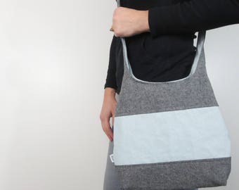 hobo bag in color block style. Design your own large purse or small handbag, crossbody bag or shoulder purse.