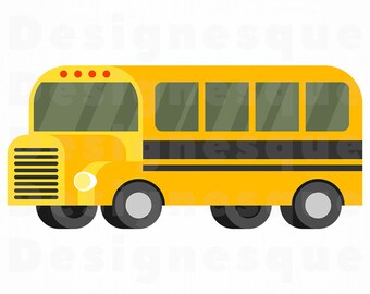 School Bus SVG, School Bus Clipart, School Bus Files for Cricut, School Bus Cut Files For Silhouette, School Bus Dxf, Png, Eps, Vector