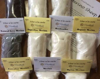 Merino Roving Sampler