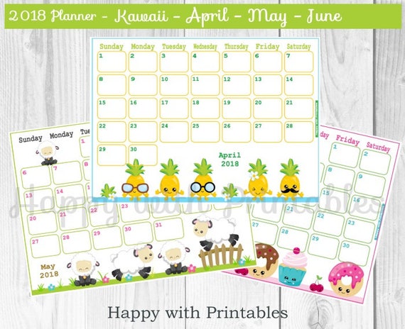 Kawaii Calendar Planner : Sale planner printables cute kawaii Kawaii Calendar Planner : Sale planner printables cute kawaii