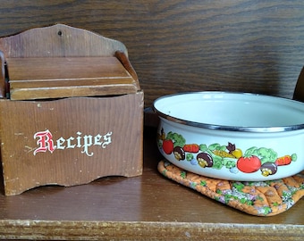 Wooden Recipe Box