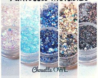 Mixture of glitter, "10 grams", hobby, Solvent resistant, uv resin, iridescent, holographic, nail art, hologram, DIY jewelry